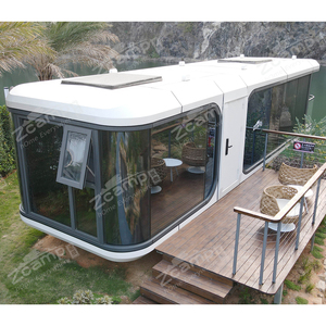 Zcamp <span class=keywords><strong>X5</strong></span> Tùy Chỉnh Container Nhà Sang Trọng Mở Rộng Ngoài Trời Nhà Cắm Trại Khu Nghỉ Mát Prefab Modular Nhà Không Gian Viên Nang - Product Image 1