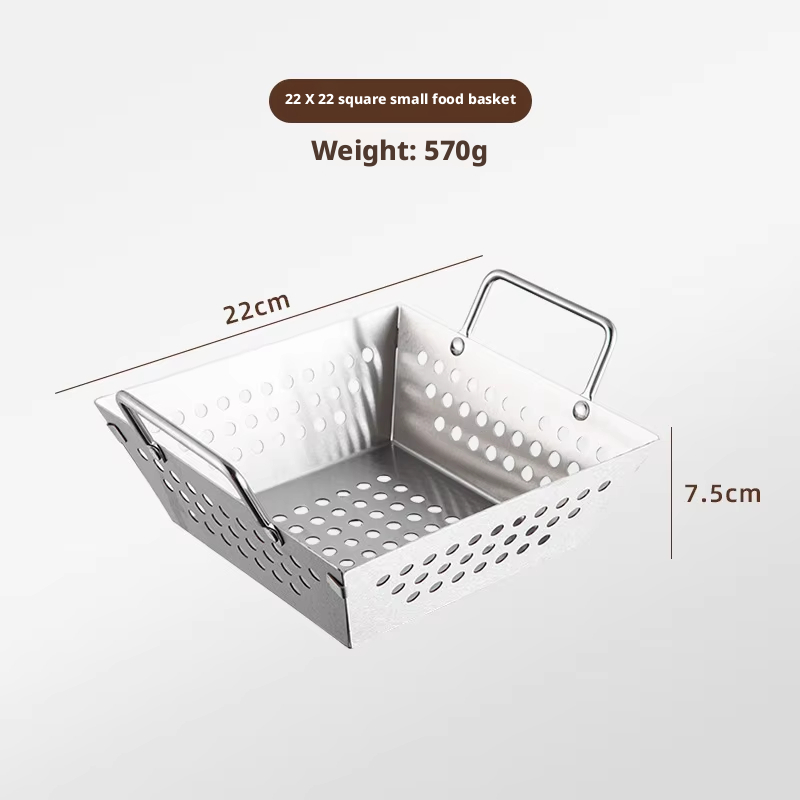 22*22cm fruit basket-silver