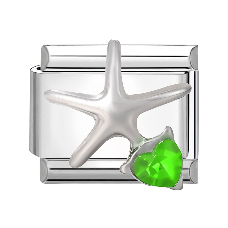 Estrella de mar diamante verde