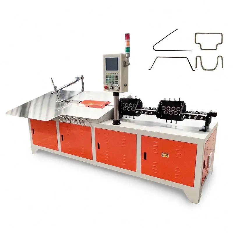 유압 라운드 와이어 스틸 2D CNC 자동 코일 스트레이트 벤더 커터 기계