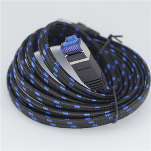 CAT8 kablo Ethernet LAN naylon örgülü kablo yüksek hızlı 40Gbps veri hızı S/FTP çift koruyucu 1M ~ 30M - Product Image 3