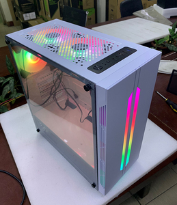 ATX Gaming Computer gehäuse Mid-Tower Computer PC-Gehäuse RGB Transparent Weiß Farbe Desktop-Kunststoffs chrank - Product Image 5