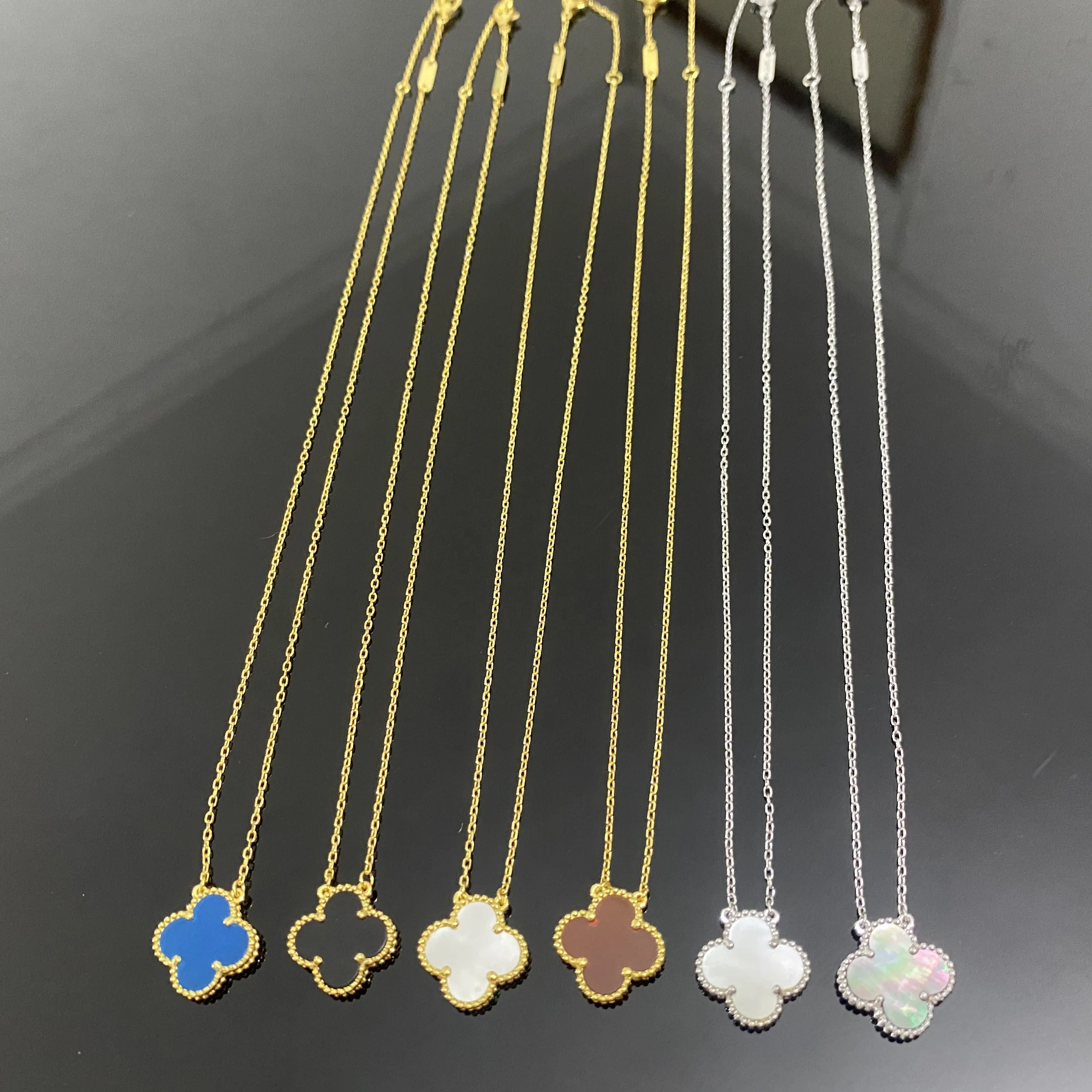 Collier de fleurs nouvellement lancé avec collier de chandail plaqué or et argent 18 carats collier en agate rougebijoux haut de gamme