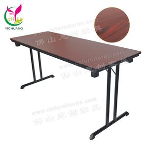 Đa Chức Năng Điều Chỉnh Walnut Hình Chữ Nhật Bảng Top Văn Phòng Semina Có Thể Gập Lại Hội Nghị Trestle Bảng Cho Khách Sạn Và Tiệc - Product Image 5