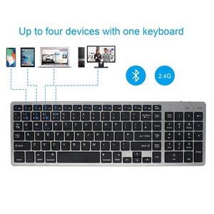 Top Sales Full-Size Rechargeable BT Wireless <strong>Keyboard</strong> Portable Slim Mini Numeric Key <strong>for</strong> Windows Tablet <strong>for</strong> Gaming - Product Image 6
