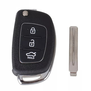 CS020009เคสกุญแจรีโมทพับได้แบบ3ปุ่มสำหรับ Hyundai Mistra ix35 IX45 Series 2 Verna พร้อมโลโก้ - Product Image 1