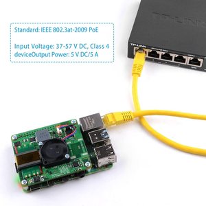 AIsmartlink Raspberry Pi 4B/3B/2B/1B/A/Null-Lüfter 802.3at PoE Standard Power Over Ethernet Raspberry Pi PoE HAT - Product Image 5