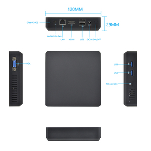Prezzo più basso per fanless mini computer intel celeron J3355 Quad-core 2.0ghz fino a 2.5Ghz Dual display sistema pos mini pc a basso costo - Product Image 6