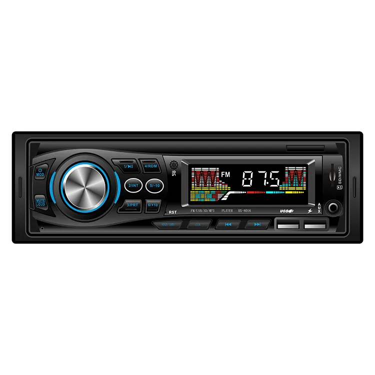 Som automotivo universal 1 din, receptor de mp3 estéreo fm, com display led, para carros