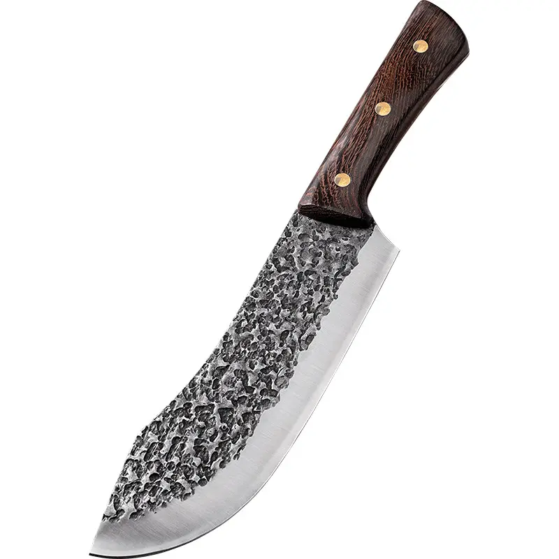 7インチ高品質手作り高炭素鋼ウェンジウッドハンドルシャープキッチンシェフプロスキニングスローターナイフ