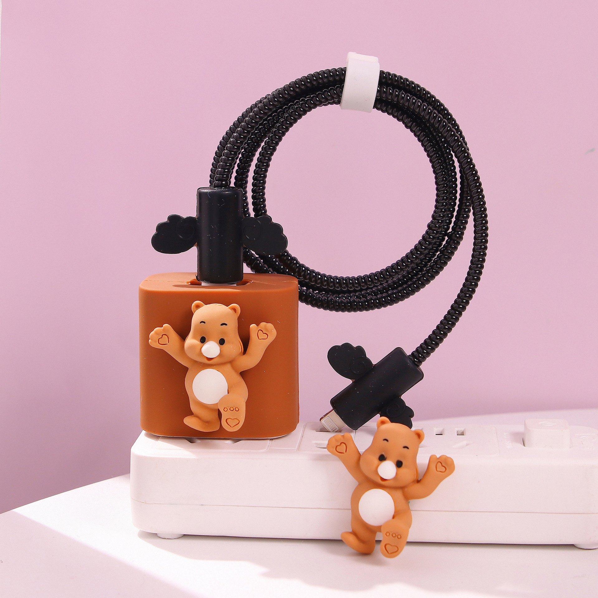 20W caffè in silicone D marrone kick bear 53 # nero quattro set