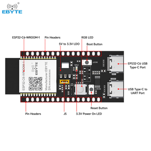 Ebyte ESP32-C6-WROOM-1-TB USB Raspberry Pi test board BlE 5.3 funzione dual-core modulo WiFi scheda di sviluppo - Product Image 4