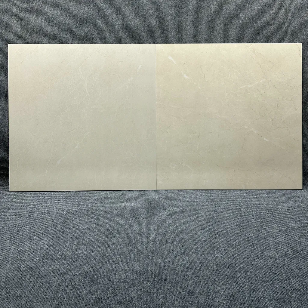 600x600x8/9mm avorio colore Beige marmo porcellana lucido piastrelle di alta qualità pavimenti soluzioni