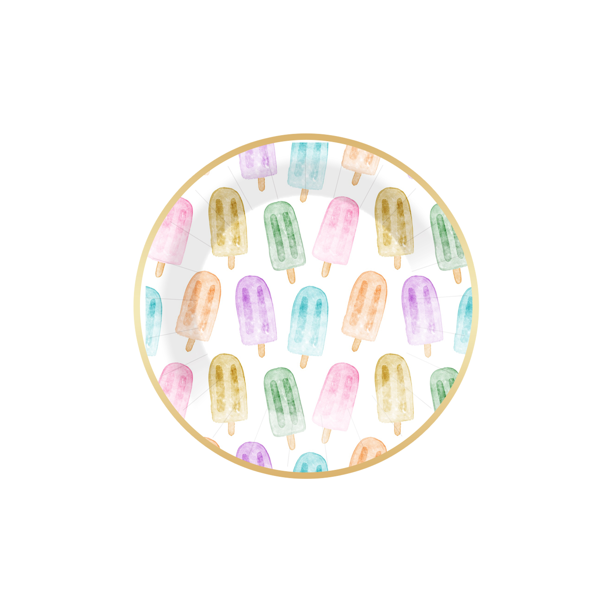 Plato de papel de 9 pulgadas * 8 unidades