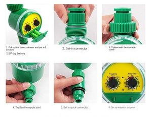 Regolatore automatico di irrigazione di giardinaggio in plastica doppio quadrante codice Timer con manopola intelligente per il commercio estero di irrigazione - Product Image 5