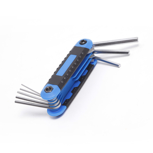 <strong>8Pc</strong> Metric Folding <strong>Hex</strong> <strong>Key</strong> Set Fastening Tool Chrome-Vanadium Steel Allen Wrench Set <strong>Hex</strong> <strong>Key</strong> - Product Image 2
