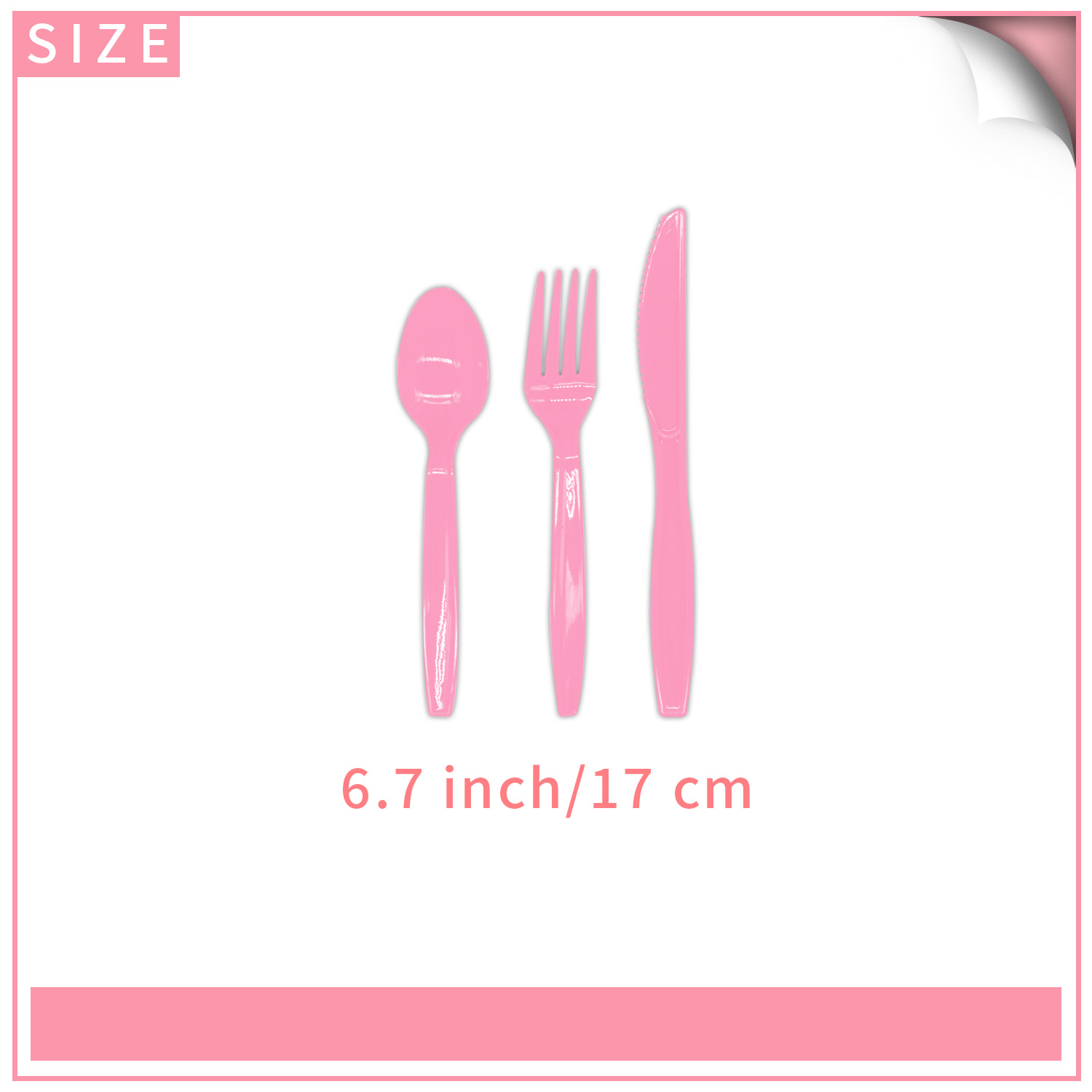 Cuchara rosa * 10 piezas