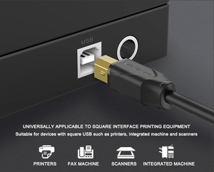 Mindpure <strong>USB</strong> <strong>2.0</strong> AM/BM Printer Cable <strong>a</strong> Male to <strong>B</strong> Male Data Cables 1M 3M 5M 10M for HP Canon Lexmark Epson Dell - Product Image 4