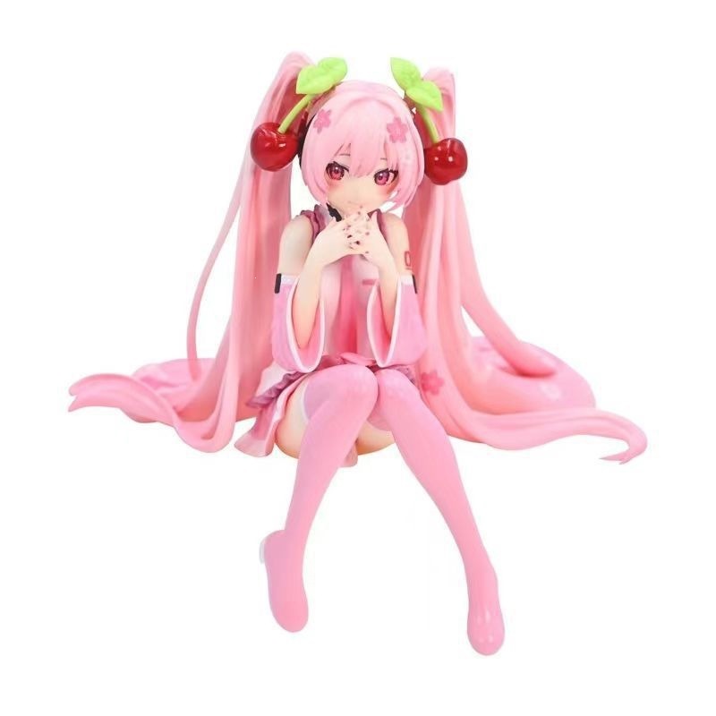 Sitting-position sakura hatsune-11 cm tall