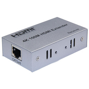 4K HDMI扩展器，带发射器和接收器100米范围金属适配器5v输入，用于视频显示最佳质量hdmi扩展器4k