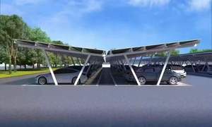 Навесы для автомобилей из алюминия с сертификатом CE, уличные гаражи, солнечные навесы для парковки автомобилей - Product Image 5