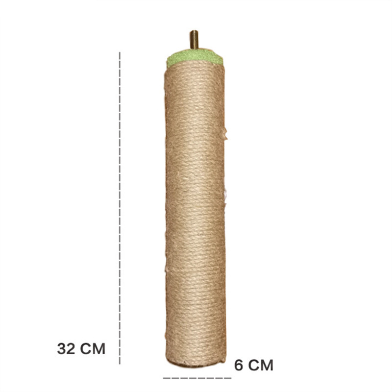 Poste de sisal reemplazable marrón