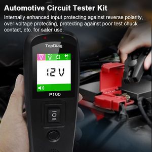 Probador de circuito automotriz de 2m/10m, circuito de potencia de sonda de Kit, probador de voltaje/resistente para coche, componente de herramienta de diagnóstico de 12/24V - Product Image 4