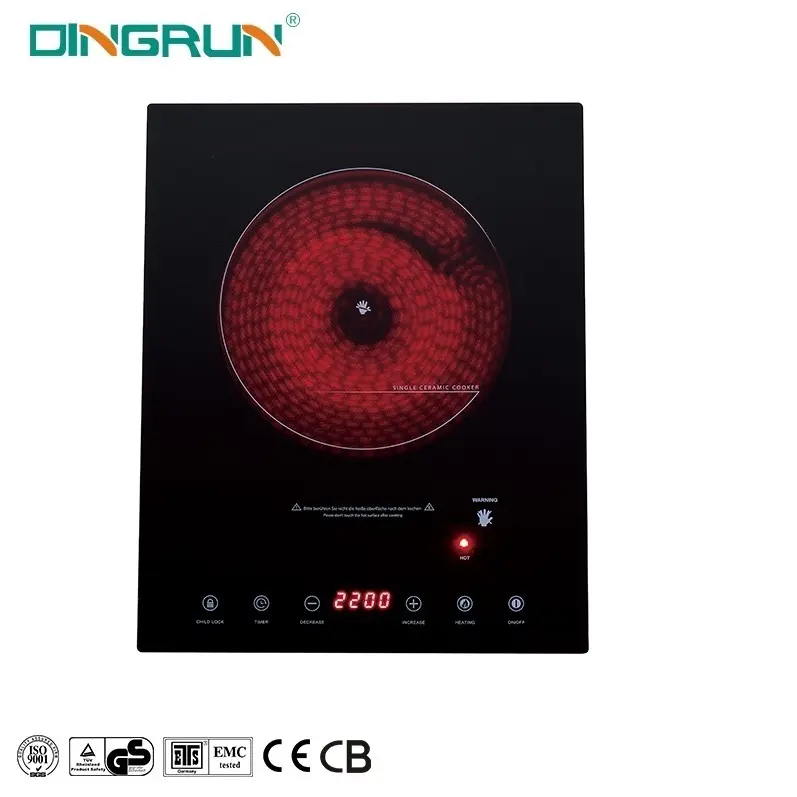 China 220V Dc Touch Control Induction Stove Induction Cooker 2200W 1 Plate Induction Hob