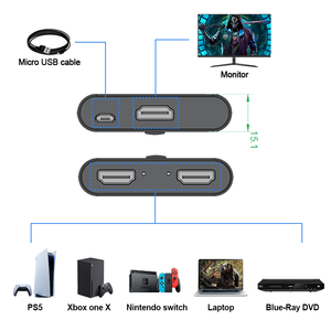8K@60HZ/4K@120HZ HDMI2.1 8K <strong>HDMI</strong> <strong>Switch</strong> 2X1 8Bit CEC/ARC Switcher with 3D/HDR Do-lby Atmos - Product Image 4