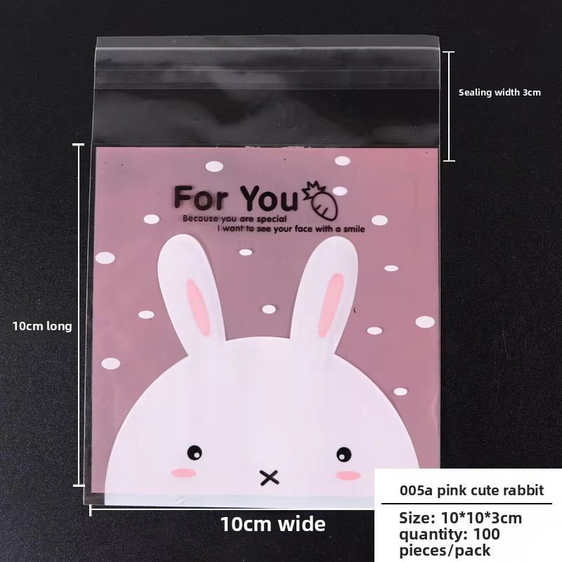 005A Lapin Mengmeng rose 10*10cm