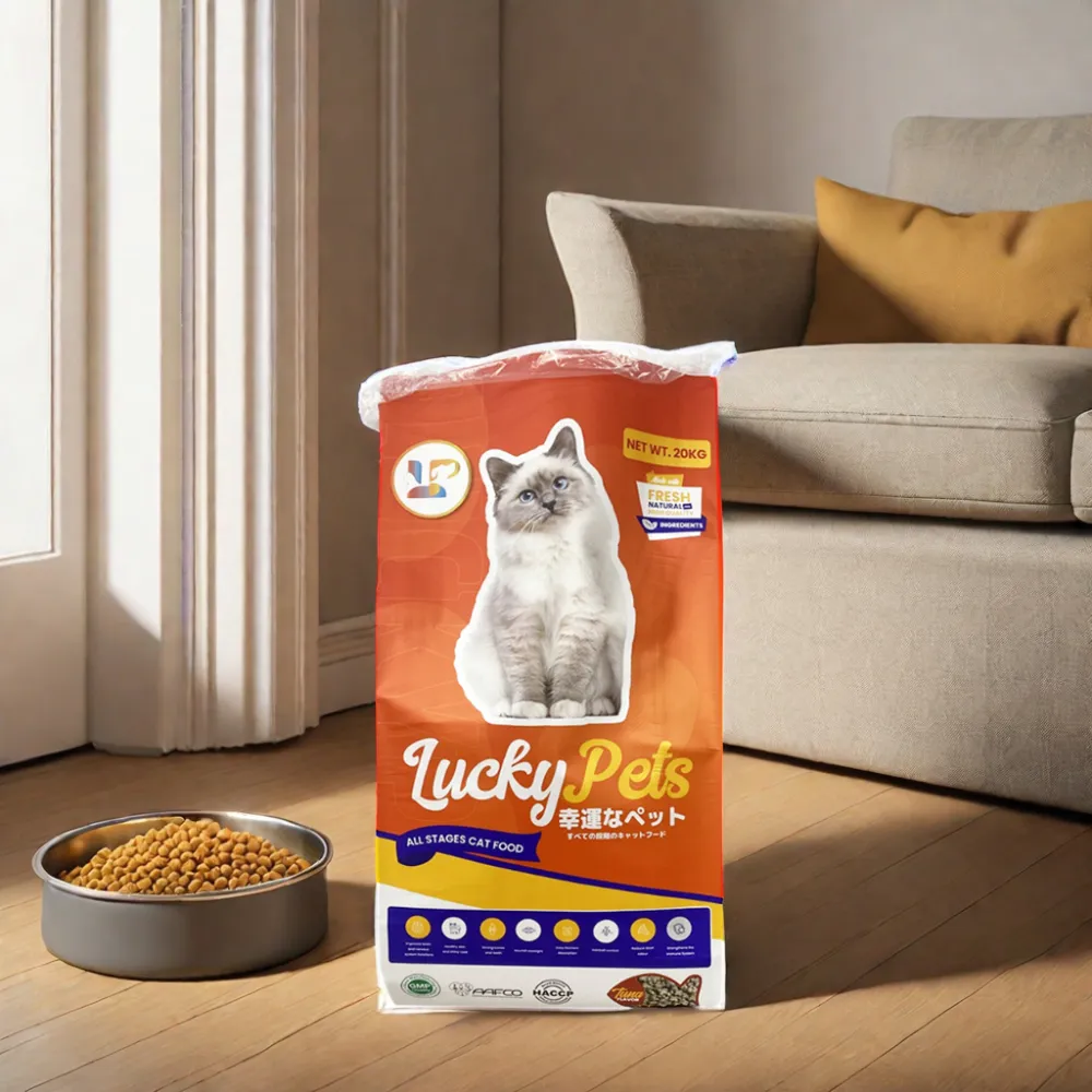 20kg mèo thực phẩm túi nhà máy bán hàng trực tiếp không thấm nước PP dệt bao bì túi cho chó Pet động vật thực phẩm
