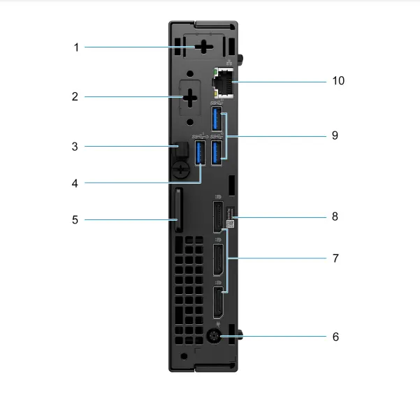 OptiPlex 7000 Micro Form Factor Mini Business Desktop Intel Core i5-12500T/8G/256G SSD настольный компьютер