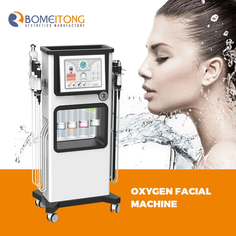 Beauty salon Ultrasonic aqua peeling rf Anti Aging Skin Tightening Whitening skin care jet oxygen facial machines