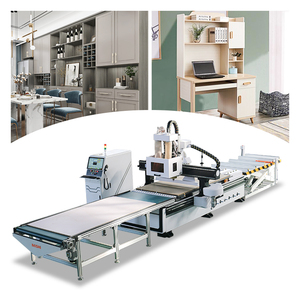 Wood <strong>Routers</strong> 1224 1325 1328 <strong>Auto</strong> <strong>Loading</strong> Unloading <strong>Nesting</strong> ATC <strong>Cnc</strong> <strong>Router</strong> <strong>Machine</strong> for Cabinet Furniture Doors - Product Image 1