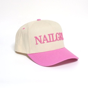 <span class=keywords><strong>2025</strong></span> phổ biến của phụ nữ cong vành thể thao giản dị Mũ máy thêu thời trang 5-Bảng điều khiển hai tông bông mũ bóng chày - Product Image 3