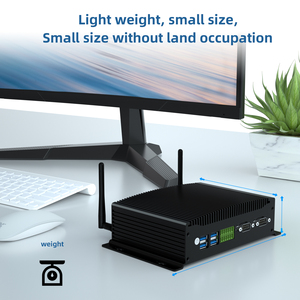 Oem Linux lüfter los i3 i5 i7 kleine industrielle HD DP 3 Display GPIO PCIE 3.0 Fenster 10 Mini Desktop Computer