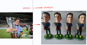 礼品定制足球运动员雕像树脂3d娃娃玩具人物雕像足球运动员超级明星定制摇头摇头定制 - Product Image 5