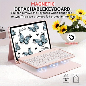Jemdo 2,9 Zoll TPU Back Shell Tastatur hülle Set für iPad Air 1/2/3/4/5 Inklusive Pen Slot Cover für iPad Pro