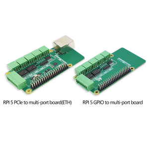 Raspberry Pi GPIO a placa multipuerto, compatible con Raspberry Pi OS, SIN controlador, Plug-and-Play, permite CAN/ RS485/ RS232