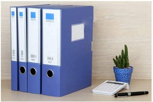 Caja de almacenamiento portátil de PP para la escuela, estuche de plástico para archivos de datos, A4 - Product Image 2