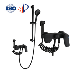 Hiện đại Chrome hai chức năng phòng tắm vòi sen ba chức năng tay phun Brass phòng tắm vòi nước màu xám phòng tắm Mixer - Product Image 3