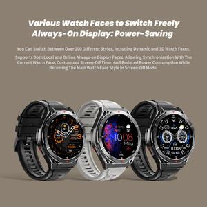 X2-<strong>B</strong> Smartwatch 1.43inch AMOLED/466*466mm Round Screen 30M Waterproof Sports Modes Music Control World Clock Voice Assistant, - Product Image 4