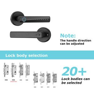 Qunn Keyless <strong>Entry</strong> Smart Handle Latch Electric Password Fingerprint <strong>Key</strong> Digital <strong>Lock</strong> for Wood Steel Door Tuya Smart Door <strong>Lock</strong>