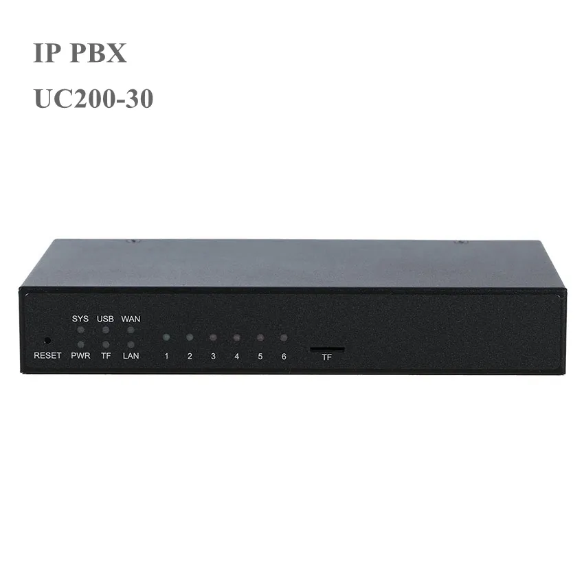 UC200-30 VOIP PBX最大120ユーザーIPPBX (FXS FXOポート付き)