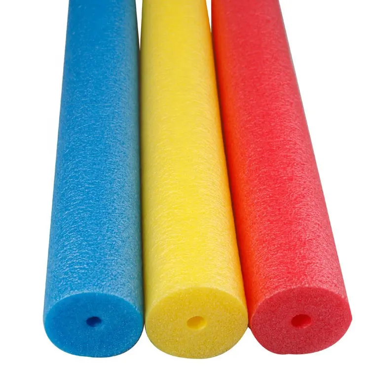 Free Sample Chinese manufacturer Colorful hollow EPE tube Float Water Woggle Swimming foam pool noodle