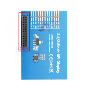 Raspberry Pi 4B/3B/3B/ZeroW抵抗膜方式タッチスクリーン容量性モニター320X240用2.4インチRPIディスプレイ (タッチペン付き) - Product Image 5