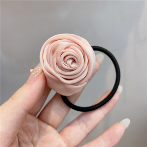 女性装饰配饰时尚碎花橡皮筋弹力面料玫瑰花发带 - Product Image 5