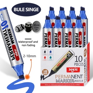 3 colori impermeabili Non sbiaditi rapidamente a base di olio Jumbo pennarello indelebile con punta a scalpello