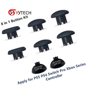 Syytech ชุดปุ่ม8 in 1สำหรับ PS5 PS4 PlayStation 5 4 SWITCH Pro Xbox Series จอยสติ๊กชุดซ่อม - Product Image 1