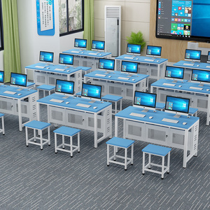<strong>School</strong> <strong>Computer</strong> Room <strong>Computer</strong> Desk Multimedia Microcomputer Training <strong>Table</strong> and Chair - Product Image 3